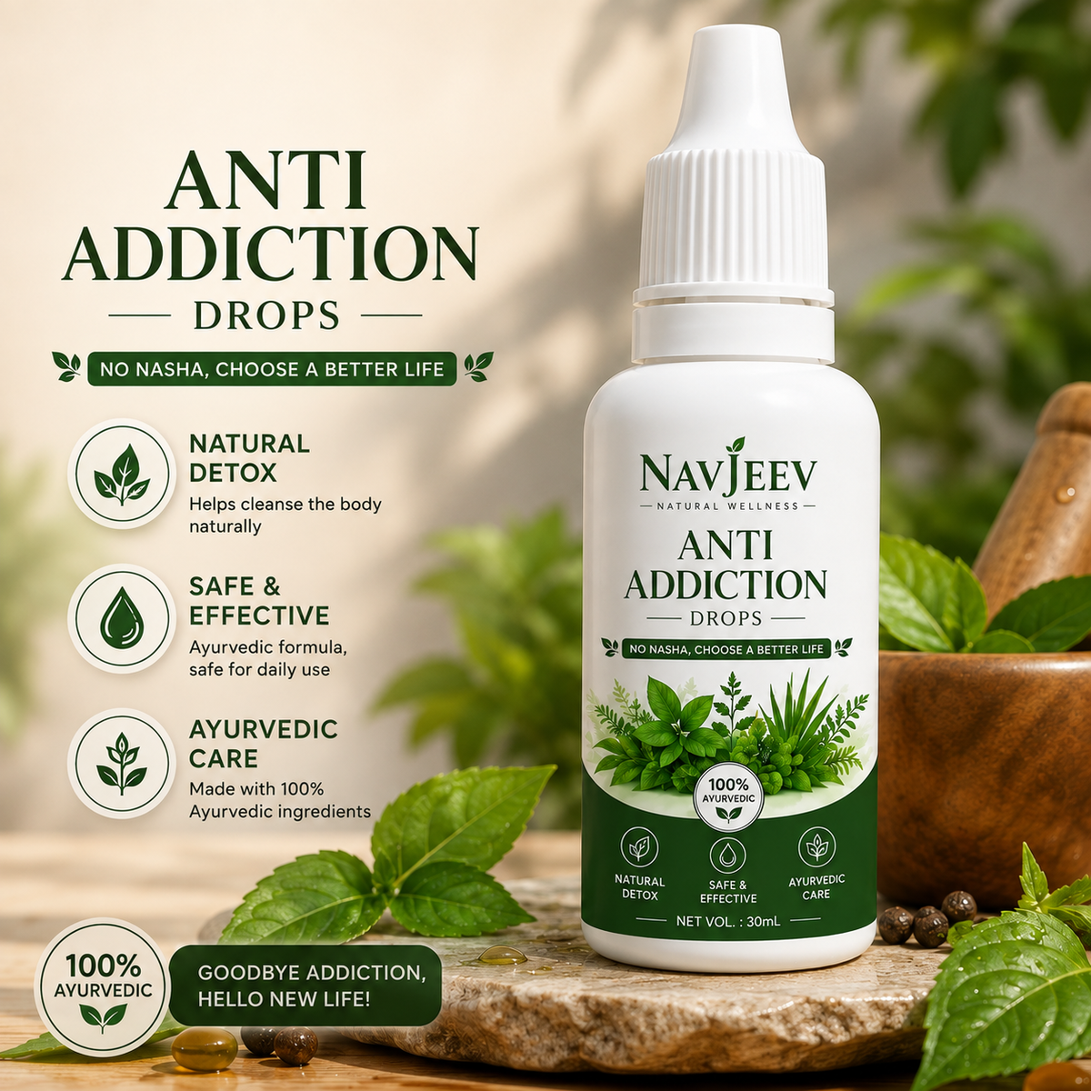 Navjeev Anti Addiction Drops (30ml)